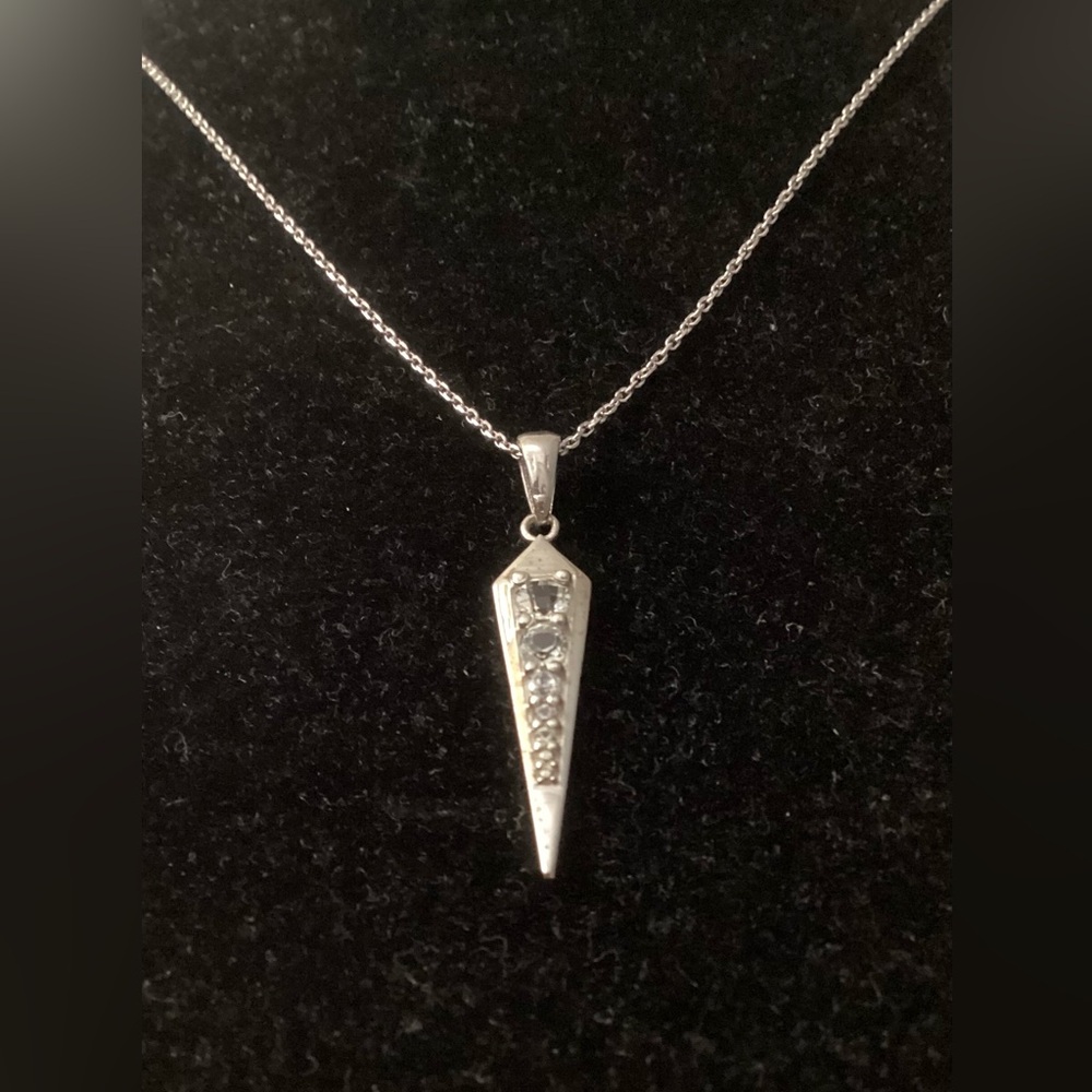 Jac+Jo Sterling Silver Spike Pendant Necklace